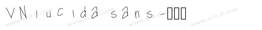 VNlucida sans字体转换
